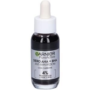 Garnier Pure Active Siero Anti-Imperfezioni AHA BHA 30ml - Riduce brufoli e macchie, con Niacinamide e Carbone