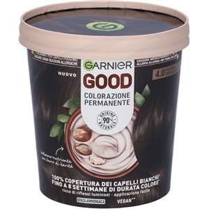 Garnier Good Colorazione Permanente 4.0 Castano Cioccolato - Senza Ammoniaca, 90% Naturale, Copertura 100% Capelli Bianchi