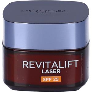 L'Oréal Paris Crema Viso Giorno Revitalift Laser SPF25 - Antirughe e Anti-Macchie con Acido Ialuronico e Vitamina C, 50 ml