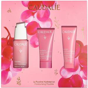Caudalie VinoHydra Cofanetto Natale 2025 - Siero Ialuronico 30ml, Gel Detergente Idratante 30ml, Maschera-Crema Idratante 15ml