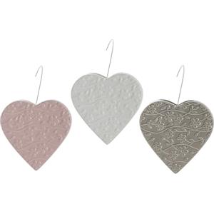 Tata Home Set 3 Umidificatore Termosifoni Riscaldamento Contenitore Evaporatore d'Acqua Stanza Con Gancio Flessibile a Cuore Mod. FLOWER HEARTH