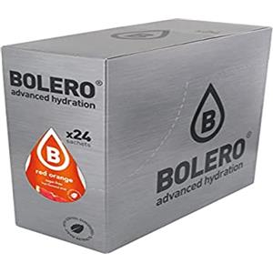Bolero Drinks 24 bustine da 9 grammi gusto ARANCIA ROSSA - Preparato istantaneo per Bevande con Stevia e Vitamina C e Senza Zucchero