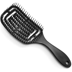 Brencco Spazzola Districante per Capelli, Styling Ventilata Curva Professionale, Scioglinodi per Donna e Uomo, Ergonomica e Delicata