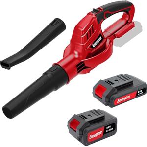 Energizer - Soffiatore di Foglie Senza Fili 20V (Batterie Incluse) - Motore 13000 giri/min - Velocità del Soffio 210 km/h - Leggero 1,2 kg - Ergonomico & Potente - Per Foglie, Polvere, Detriti e Altro