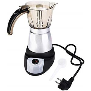 Zerodis Caffettiera elettrica da 220 V di grande capacità, pentole con guarnizione cubana italiana Caffettiera per caffè espresso classica Caffettiera a percolatore per tè e caffè(300ml)