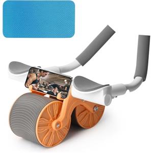 talifoca Ab Roller Wheel Rullo addominale con ginocchiere Esercitatore, Ruota Addominali Rimbalzo Automatico, Ruota per addominali e allenamento della forza addominale