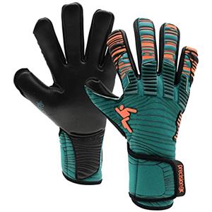 Precision GK Elite 2.0 Contact - Guanti da portiere, taglia 7, colore: verde acqua e arancione fluo