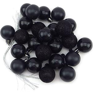 Sepkina Piccole e dolci mini palline di Natale per albero di Natale in nero (nero)