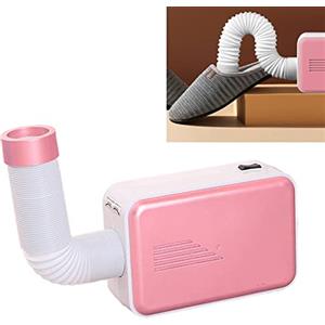 Focket Asciugabiancheria Elettrico Portatile, Piccolo Stendibiancheria Multifunzionale in ABS, Riscaldamento Rapido Ad Aria Calda per Animali Domestici (Carminio Spina rotonda europea)