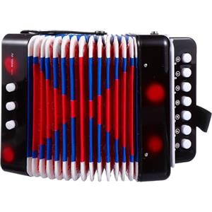 UPKOCH Fisarmonica Giocattolo per Mini Strumento Musicale Educativo Professionale Mini Fisarmonica Compatta Suono Autentico Adatta a Studenti e