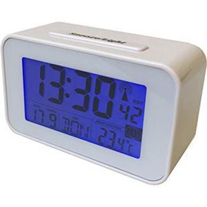 Soytich Orologio con Sveglia Termometro Radiosveglia in Argento (SN4491W)