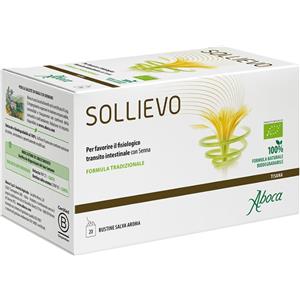 Aboca Sollievo Bio Tisana - 20 Filtri da 2,2g per il Transito Intestinale