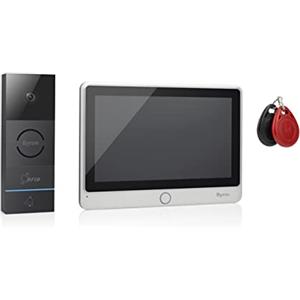 Byron Smartwares Videocitofono RFID con Touchscreen HD da 7" DIC-24112, Funzione Registrazione Video e Visione Notturna