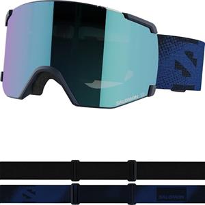 Salomon S/view, Occhiali Sci Snowboard Unisex: Campo Visivo Esteso, Acuità Visiva & Riduzione dell'Abbagliamento, e Fine della Condensa, Blu, Senza Taglia