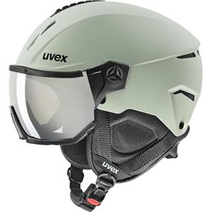 uvex instinct visor, casco da sci Unisex adulto, oxid green matt, 56-58 cm