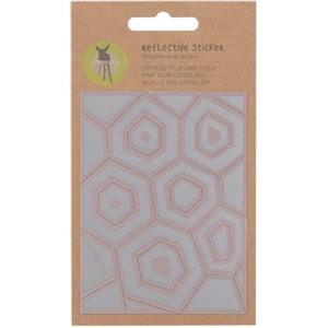 LÄSSIG Adesivo riflettente borsa passeggino autoadesivo - Pimp your Bag/Reflective Sticker Hexagon