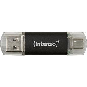 Intenso Twist Line 64 GB - Chiavetta USB Dual 3.2 Gen 1x1, USB-C e USB-A, 70 MB/s, antracite