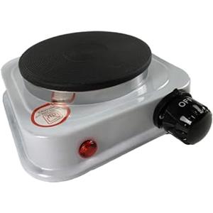 TEMPO DI SALDI Mini Fornello Elettrico da 500 Watt Piastra Ghisa per Viaggio Campeggio 108 mm
