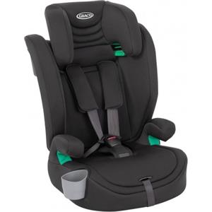 Graco Seggiolino Auto Eldura R129 - 2 in 1 da 15 mesi a 12 anni, Rialzo con Cintura Integrata e Poggiatesta Regolabile