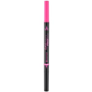 Essence Line It Like A Pro! Eyeliner 2-in-1 Nero, Punta in Feltro e Punta Correttore, 1.2 ml
