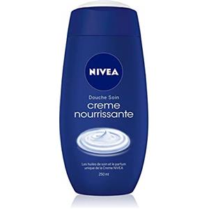 NIVEA Doccia Crema Nutriente (1 x 250 ml), Crema Doccia detergente corpo con profumo unico della crema, Cura idratante e nutriente per pelli molto secche