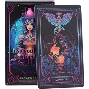 Nankoyal Neon Tarocchi Ispirati - Mazzo di 78 Carte dell'Oracolo per Principianti