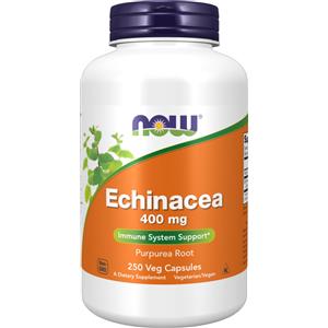 NOW Foods Echinacea 400 mg - Integratore Vegano con 250 Capsule Senza OGM