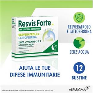 ALFASIGMA SPA Resvis forte XR 12 buste - Integratore per le diffese immunitarie