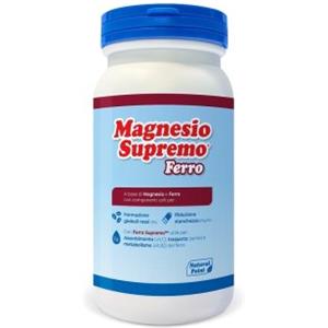 RECORDATI SPA Magnesio Supremo Ferro - Integratore alimentare a base di magnesio, ferro supremo, acido folico e succo di barbabietola - Barattolo 150g