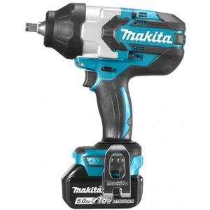 Makita DTW1002RTJ - Avvitatore a Massa Battente 18V Brushless 1000Nm con 2 Batterie 5Ah e Valigetta
