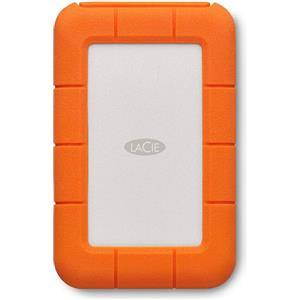 LaCie Rugged USB-C 2TB | Hard Disk Esterno Portatile, USB 3.2 Gen 1 (fino 5 Gbit/s), velocità fino a 130 MB/s, Unità Shuttle Resistente a Cadute, schi