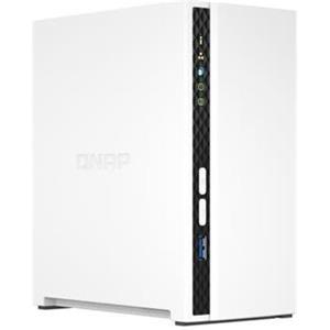 QNAP TS-233 server NAS e di archiviazione Mini Tower Collegamento ethernet LAN Bianco Cortex-A55