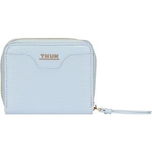 THUN Portafoglio piccolo azzurro, ecopelle, Collezione Sempre con Me, 11 x 3,5 x 9,5 cm