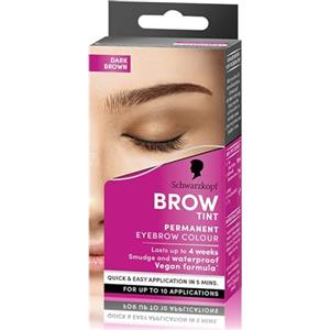 Schwarzkopf Kit Sopracciglia Castano Scuro 4-1 - Colorazione Permanente, Facile Applicazione, Fino a 10 Applicazioni