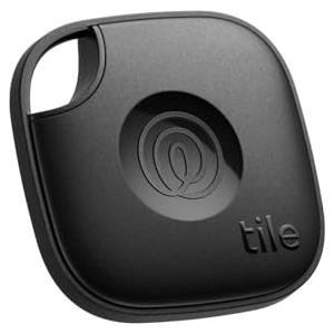 Tile by Life360 Mate (2024) - Localizzatore, cerca oggetti e tracker Bluetooth per chiavi, borse e altro. Trova telefono. Compatibile con iOS e Android. Pacchetto da 1 (Nero)