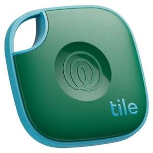 Tile by Life360 Mate (2024) - Localizzatore, cerca oggetti e tracker Bluetooth per chiavi, borse e altro. Trova telefono. Compatibile con iOS e Android. Pacchetto da 1 (Green Surf)