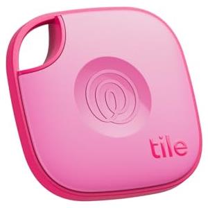 Tile by Life360 Mate (2024) - Localizzatore, cerca oggetti e tracker Bluetooth per chiavi, borse e altro. Trova telefono. Compatibile con iOS e Android. Pacchetto da 1 (Pink Punch)