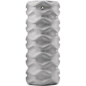 TriggerPoint RUSH Foam Roller, 33 cm - Rullo in EVA testurizzato per muscoli, mobilità e idratazione, rullo di livello 3 con nucleo cavo, video istruttivi gratuiti - Grigio
