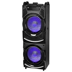 Trevi XFest XF 4500 DJ Altoparlante Amplificato 500W, Cassa Wireless Portatile, Microfono Dinamico per Karaoke, 2 USB/AUX IN, Jack 3.5mm, Funzione TWS, Jack 6.3mm per ingresso Guitar e Microfono