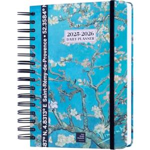 Grupo Erik: Diario Scolastico 2025 2026 Van Gogh, Agenda giornaliera Van Gogh 12 mesi, Formato A5 14,8x21cm, Diario scuola 2025 2026 medie, Van Gogh Gadget