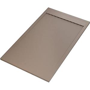 OLIMPO DOCCE - Piatto doccia in marmoresina Tortora effetto pietra cemento PRESTIGE - 90x140