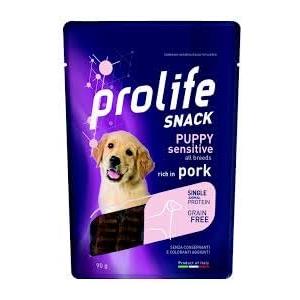 Generico snack cane 90gr Prolife sensitive (unica, puppy pork)