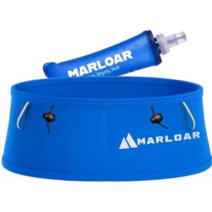 MARLOAR Cintura da corsa + Soft Flask 250 ml in regalo - Marsupio da corsa - Cintura da corsa inclusa porta corsa e porta bastoncini Trail Running, Oceanedition, M, Moderno