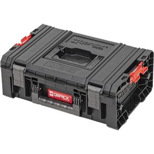 Qbrick System Cassetta Attrezzi Vuota Cassetta Porta Utensili Valigetta Lavoro 450 x 332 x 171 mm Nero Rosso PRO Technician Case 2.0
