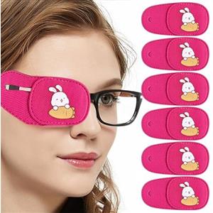 ZKGYUS 6 cerotto medico per occhi,Cartoon bambini singolo occhio copertura maschera occhio non tessuto super cute ragazzi e ragazze ciclope singolo occhio occhiali copertura(10.5 * 5.2cm)
