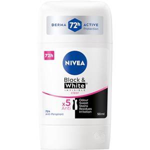 NIVEA Antitraspirante in stick trasparente in bianco e nero, 50 ml