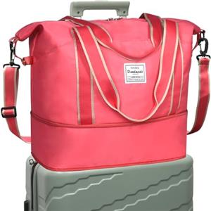 DMluna Borsone da Viaggio,Sportiva Tote Gym,Borsa da Viaggio Grande Donna,Borsa Sportiva a Tracolla Uomo per Palestra,Nuoto con Tasca Bagnata,Bagaglio a Mano per Ryanair per Easyjet e Altre