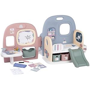 Smoby - Baby Care Asilo delle Bambole, 7600240307, +3 Anni, 5 Aree Gioco, 27 Accessori, Made in France