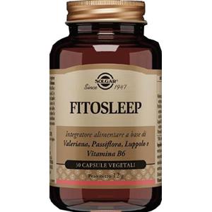 Solgar Fitosleep - Integratore Vegetale per Rilassamento e Sonno con Valeriana, Passiflora, Luppolo e Vitamina B6 - 30 Capsule
