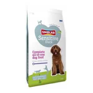 Smølke Sensitive con Anatra per Cani - Alimento Secco Completo e Bilanciato, 12 kg